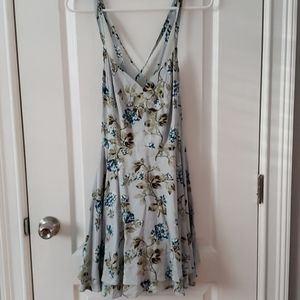 Light blue flower patterned dress